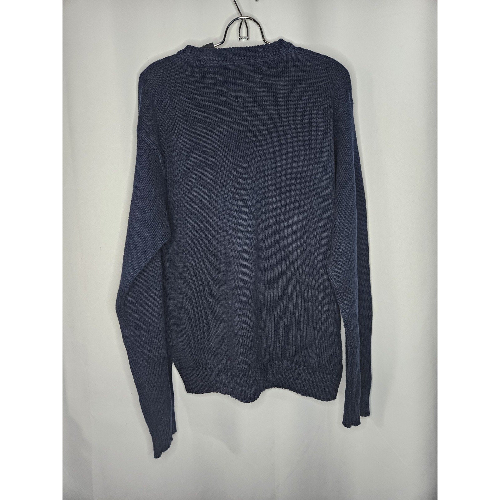 Tommy Hilfiger Mens Blue Knit Long Sleeve Sweater Size XL