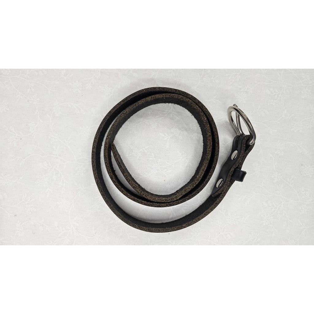 Jakimac 3/4" Women's 30" Black Leather Belt Classic Western Plain Belt XS