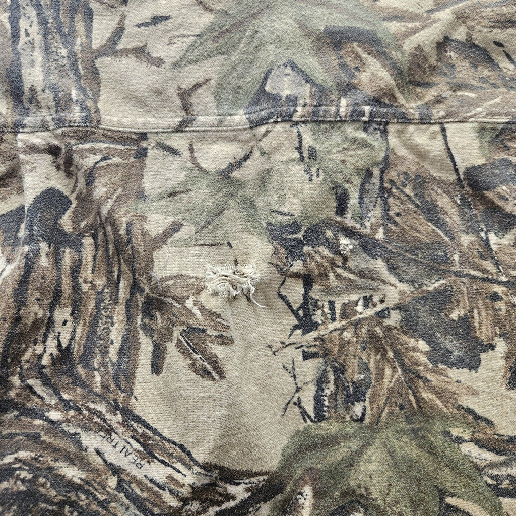 VTG Rattlers Brand Realtree Camo Shirt Sz Large Heavy Chamois Grunge 90s USA