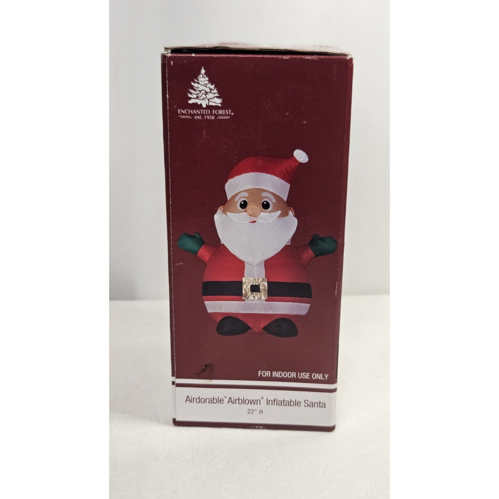 INDOOR Inflatable Christmas Santa Tabletop AIRDORABLE Airblown 22" USB/Battery
