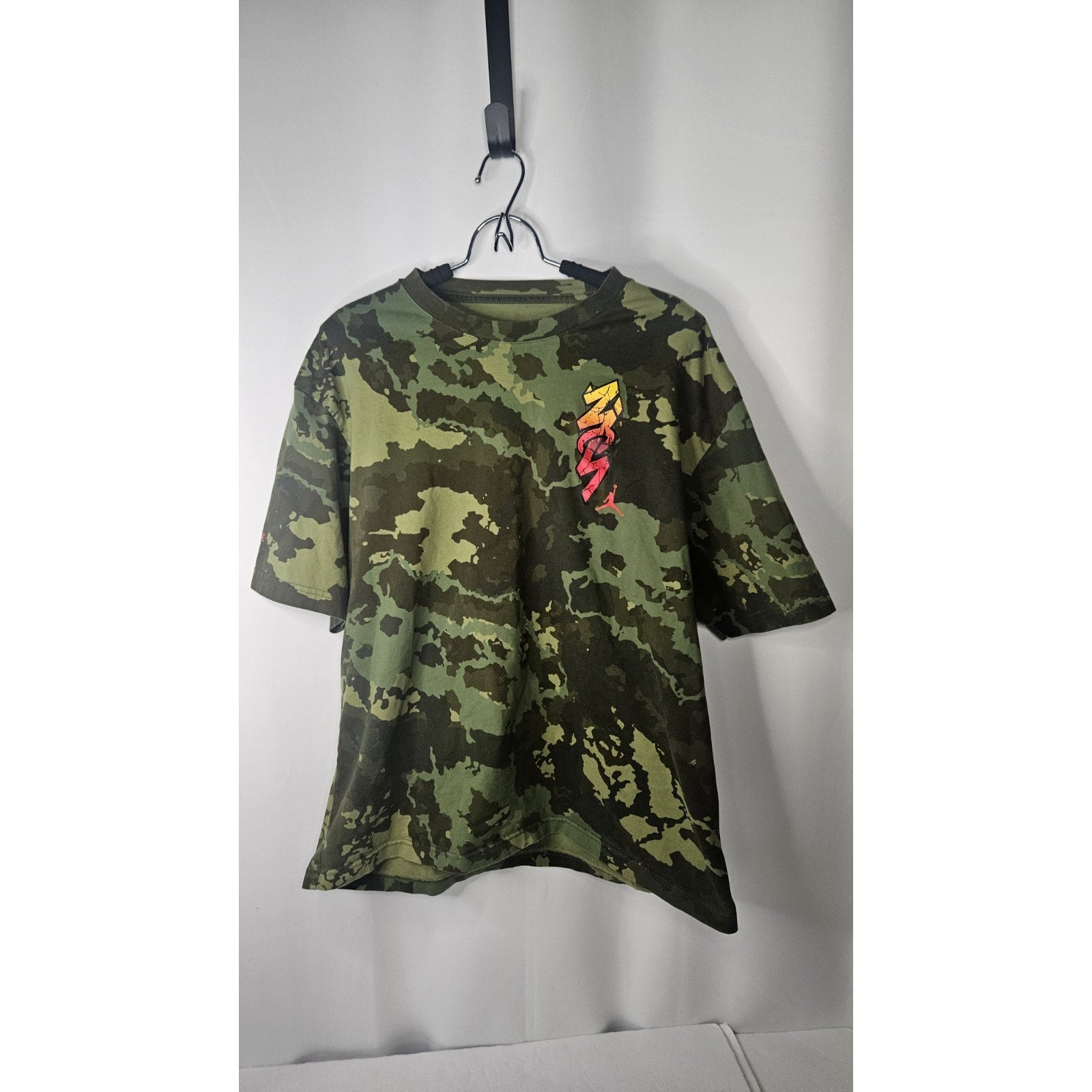 JORDAN ZION CARBON T-SHIRT MEN'S US STYLE # DH9711-335 Size L