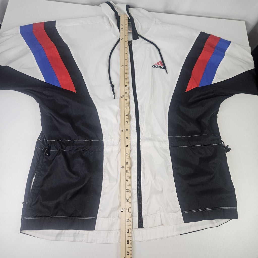 Vintage 90s Adidas Originals Windbreaker Jacket Football Mens Medium Sportswear
