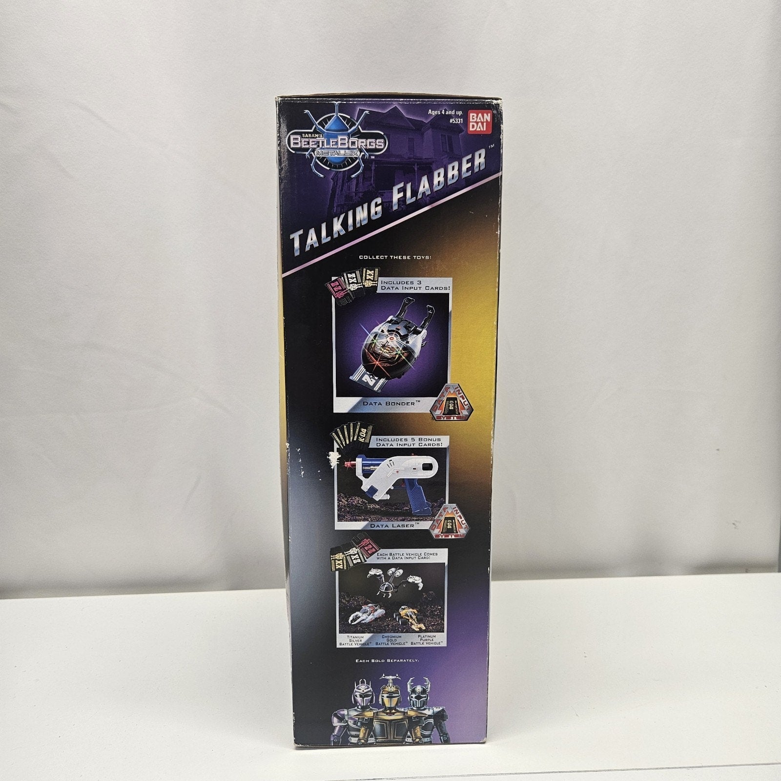Vintage Bandai 1997 Beetleborgs 14" Talking Flabber ~ NEW In Original Box