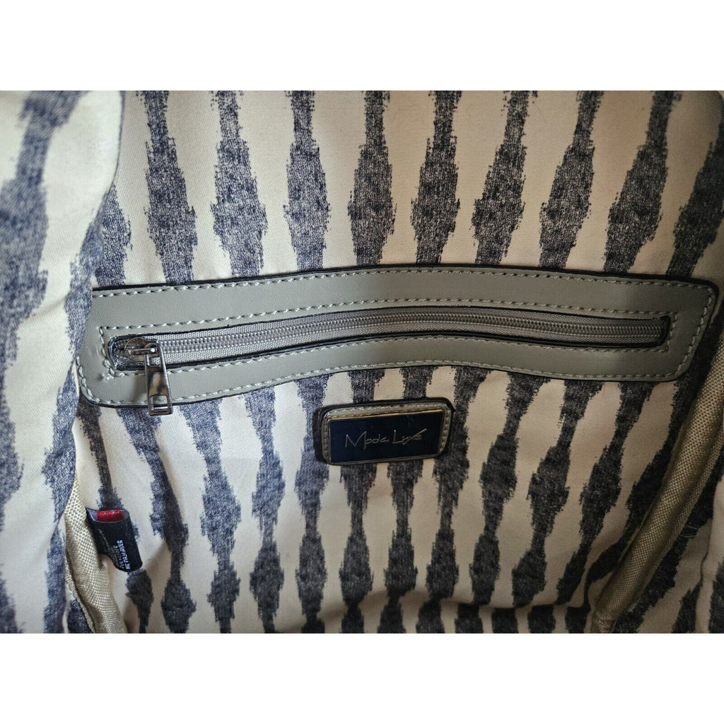 New WO Tags Moda Luxe Gray Mini Backpack Purse