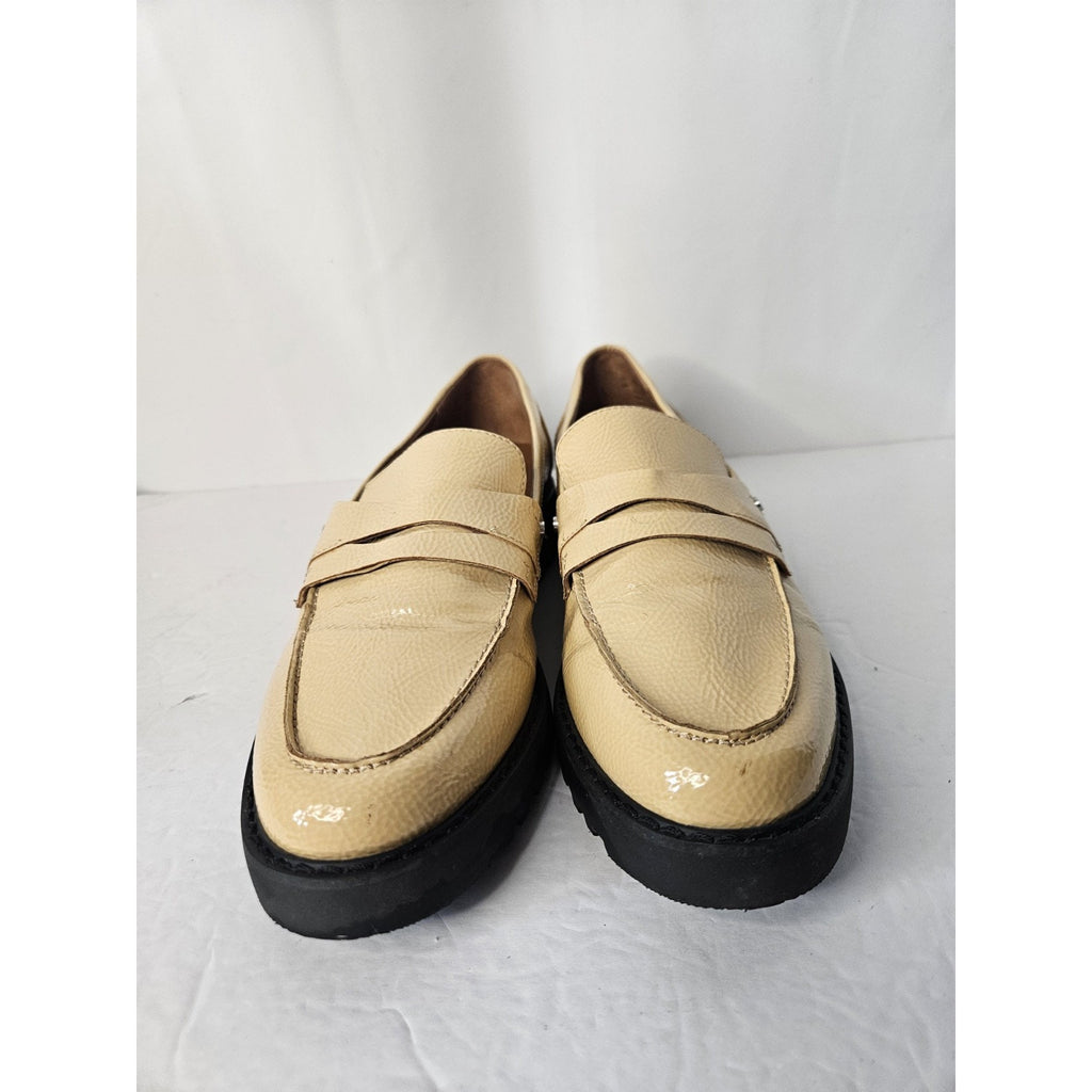Chunky Y2K Design Shoes Franco Sarto Size 9 Womens Balin Lug Sole Penny Loafer