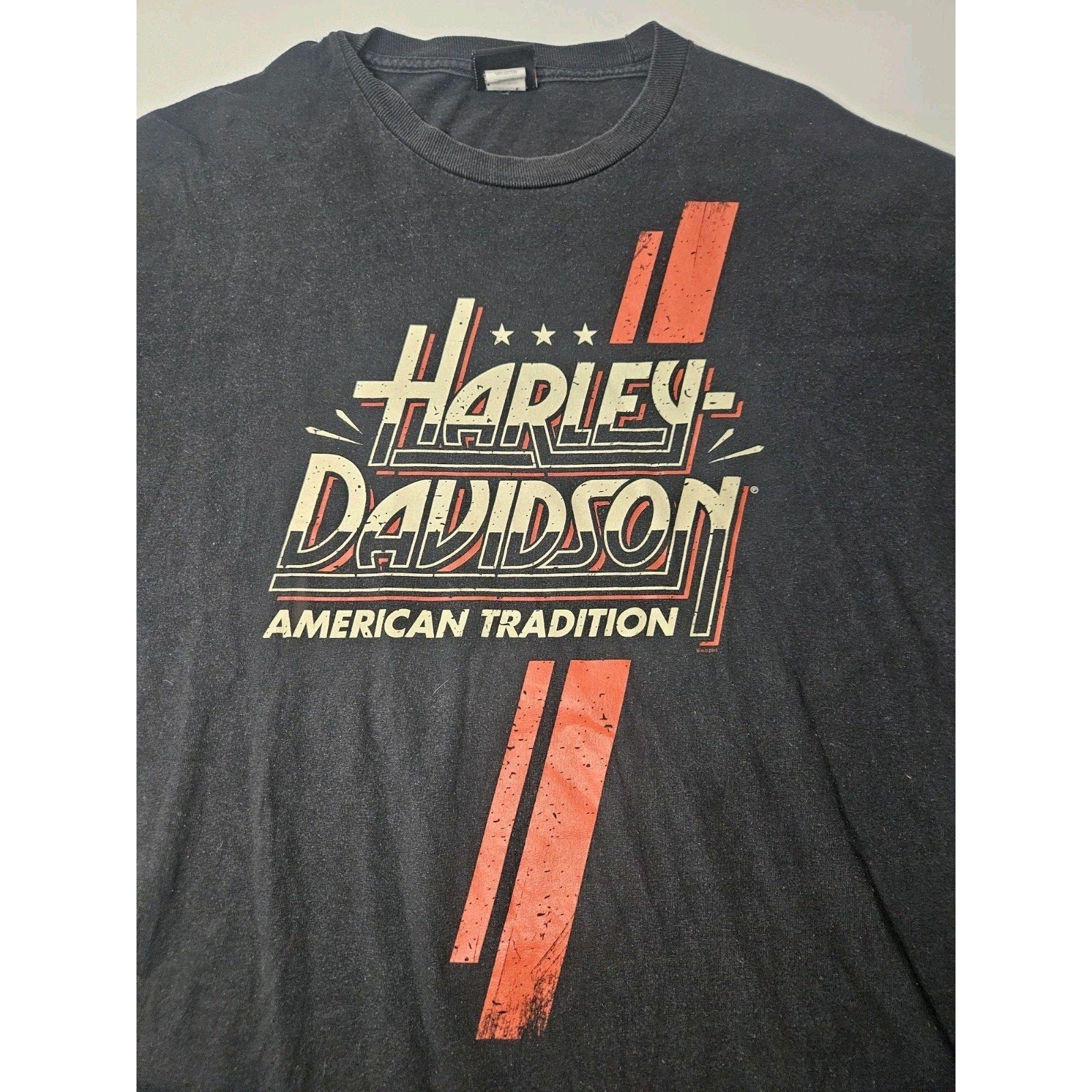 Harley-Davidson AMERICAN TRADITION Vintage Sturgis Black T-shirt Mens XL Biker