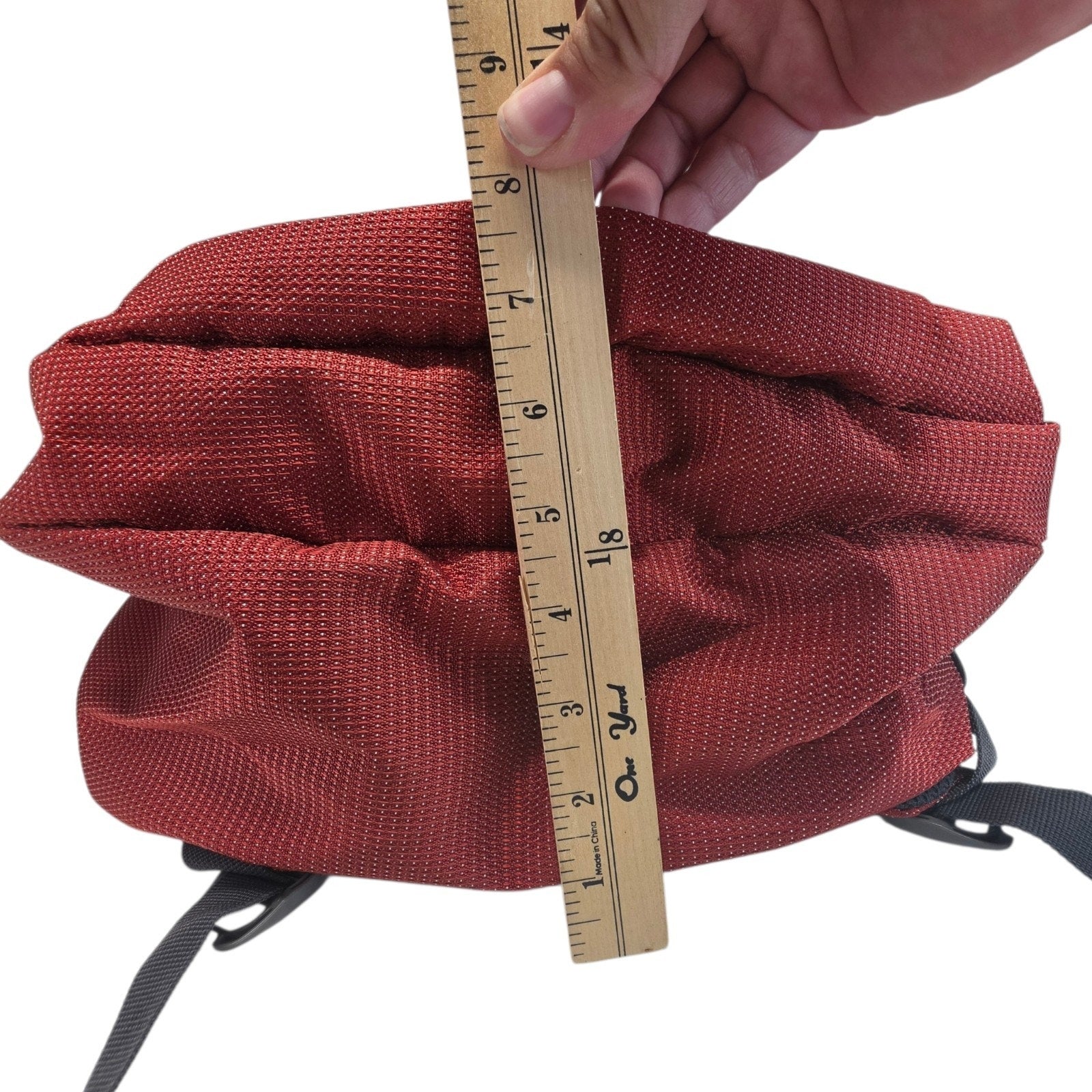 Kenneth Cole Reaction 19" Backpack 15.6" Laptop Pocket Red Gray Textured