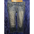 BKE Sabrina cropped jeans womens stretch denim distressed size 25 (2) L 23.5"