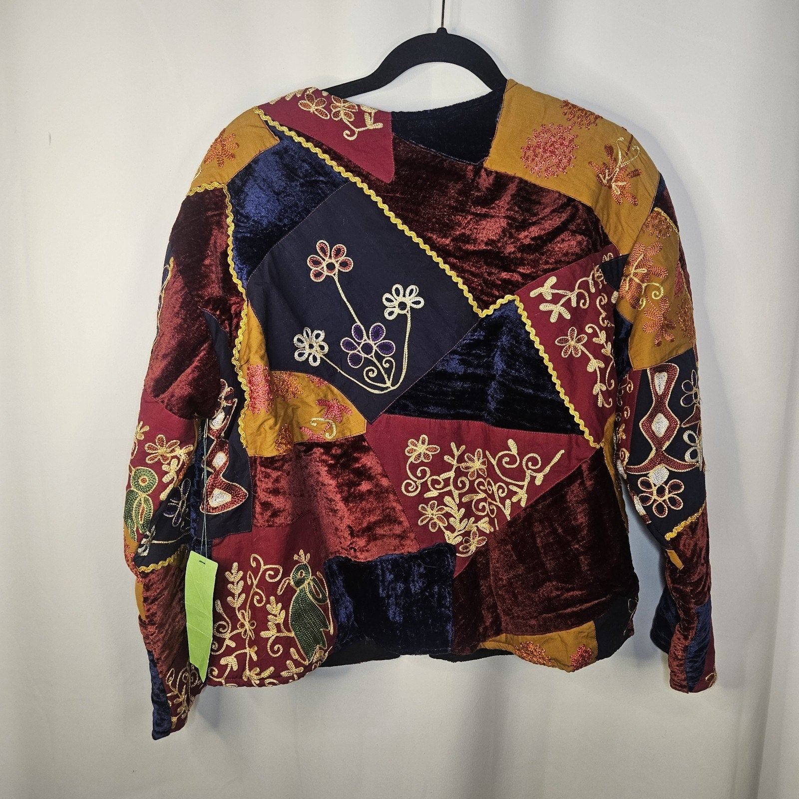 NTW Wilroy Limited Edition Vtg Multicolor Patchwork Embellished Jacket Coat 10