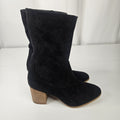 Hey Girl by Corkys Wicked Womens Sz 7 Black Slip On Heel Boots New Wo Box