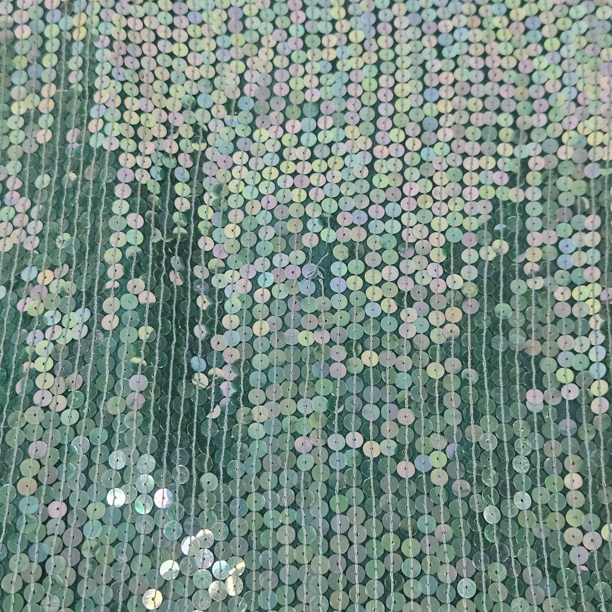 90's Teal Green Floral Sequin Beaded Silk Formal Top Party Gatsby Glam Large