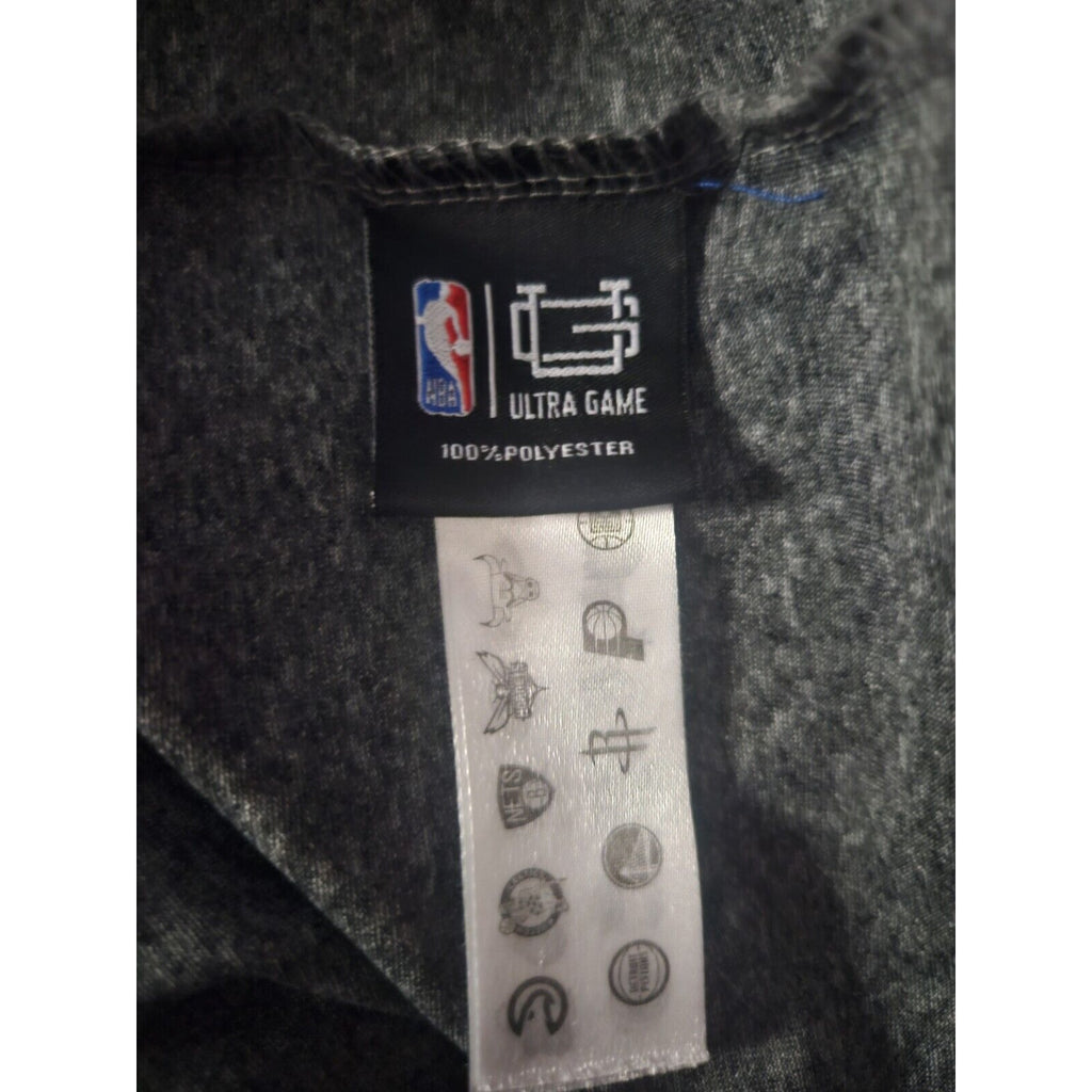 Milwaukee Bucks Ultra Game Dry Fit Long Sleeve Mens Large Grey, Green, White