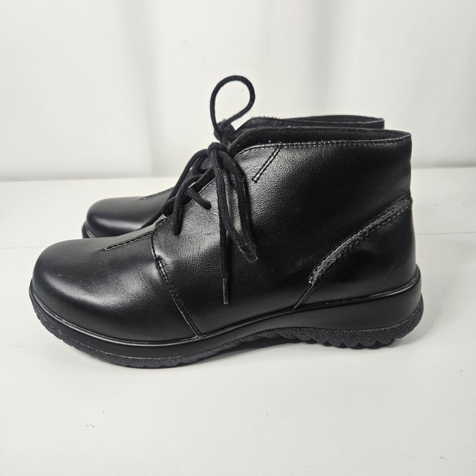 Drew Krista Women’s Black Boots 10141-12 9WW Extra Wide Orthopedic Shoes
