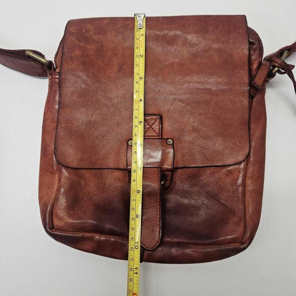 Harbour 2ND MARLIES Flap Rust Leather Crossbody Bag Purse