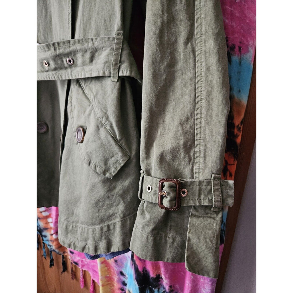 Rare Italian Designer Bazar Deluxe Olive Green Womens Jacket Med Tagila 44