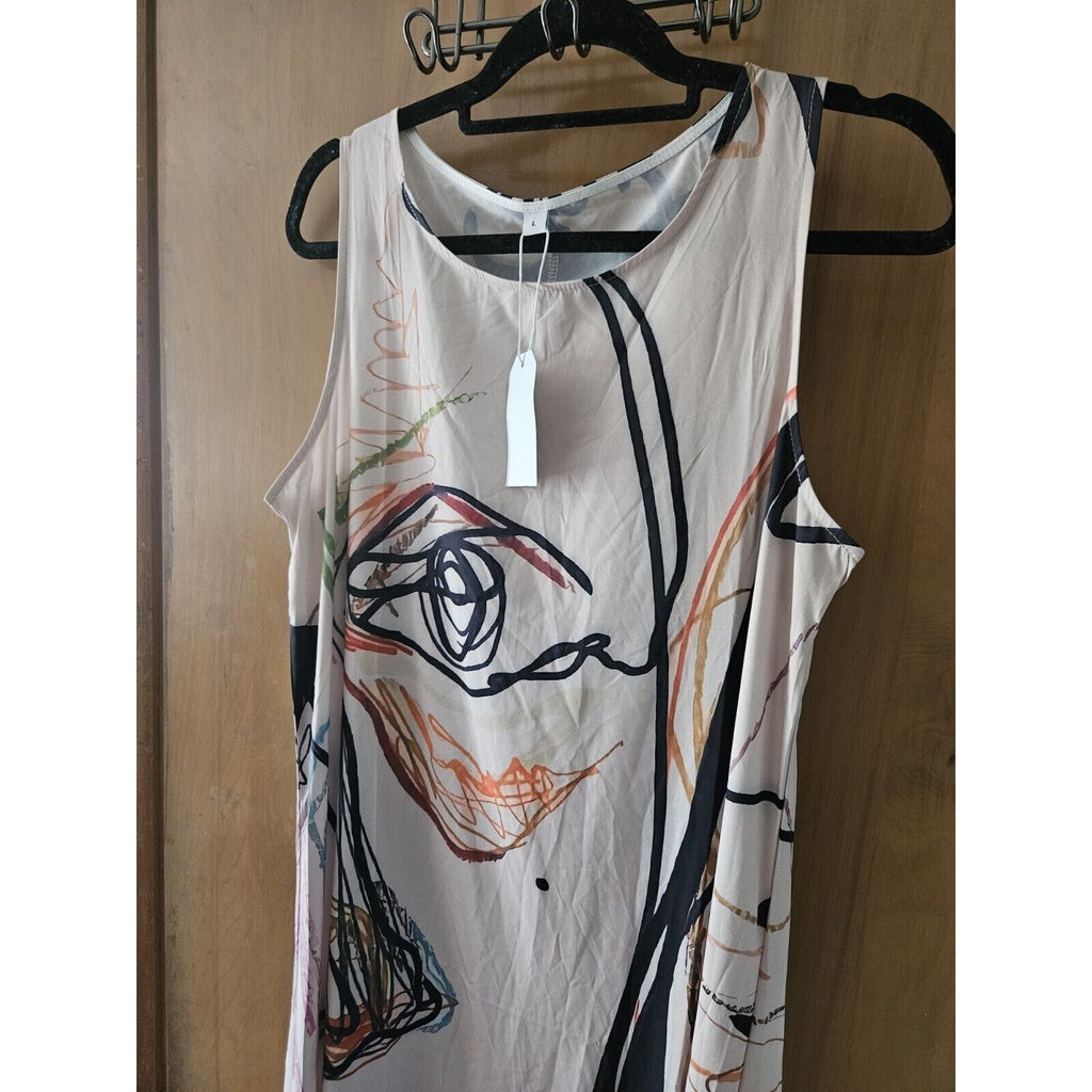 NWT Roywe Dress Full Length Summer Or Spring Dress Size Large