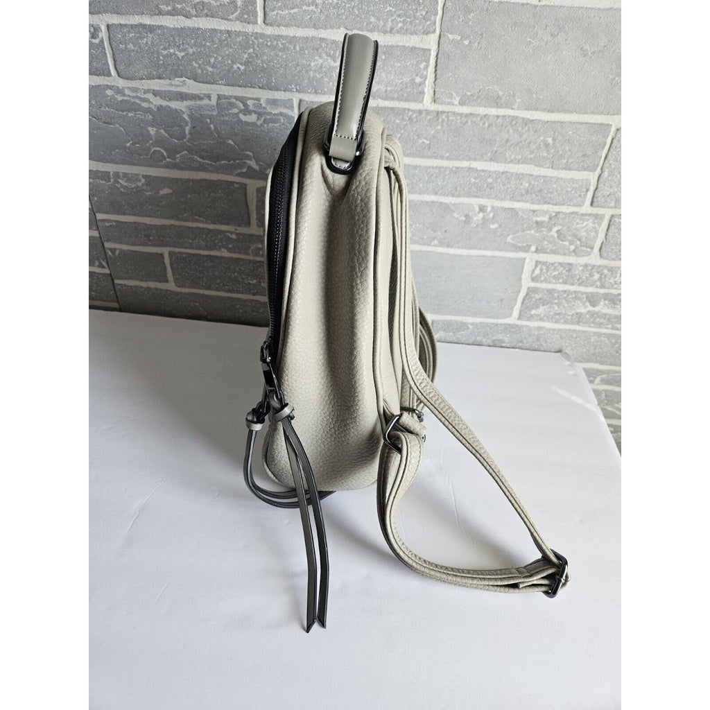 New WO Tags Moda Luxe Gray Mini Backpack Purse