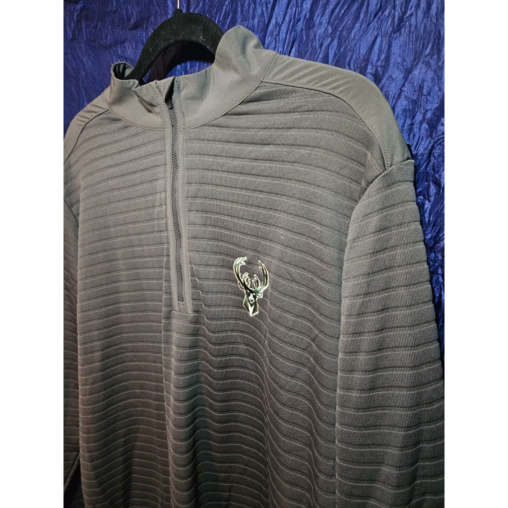 Antigua Women’s Milwaukee Bucks Basketball Logo Quarter-Zip Sweatshirt 2X XXL