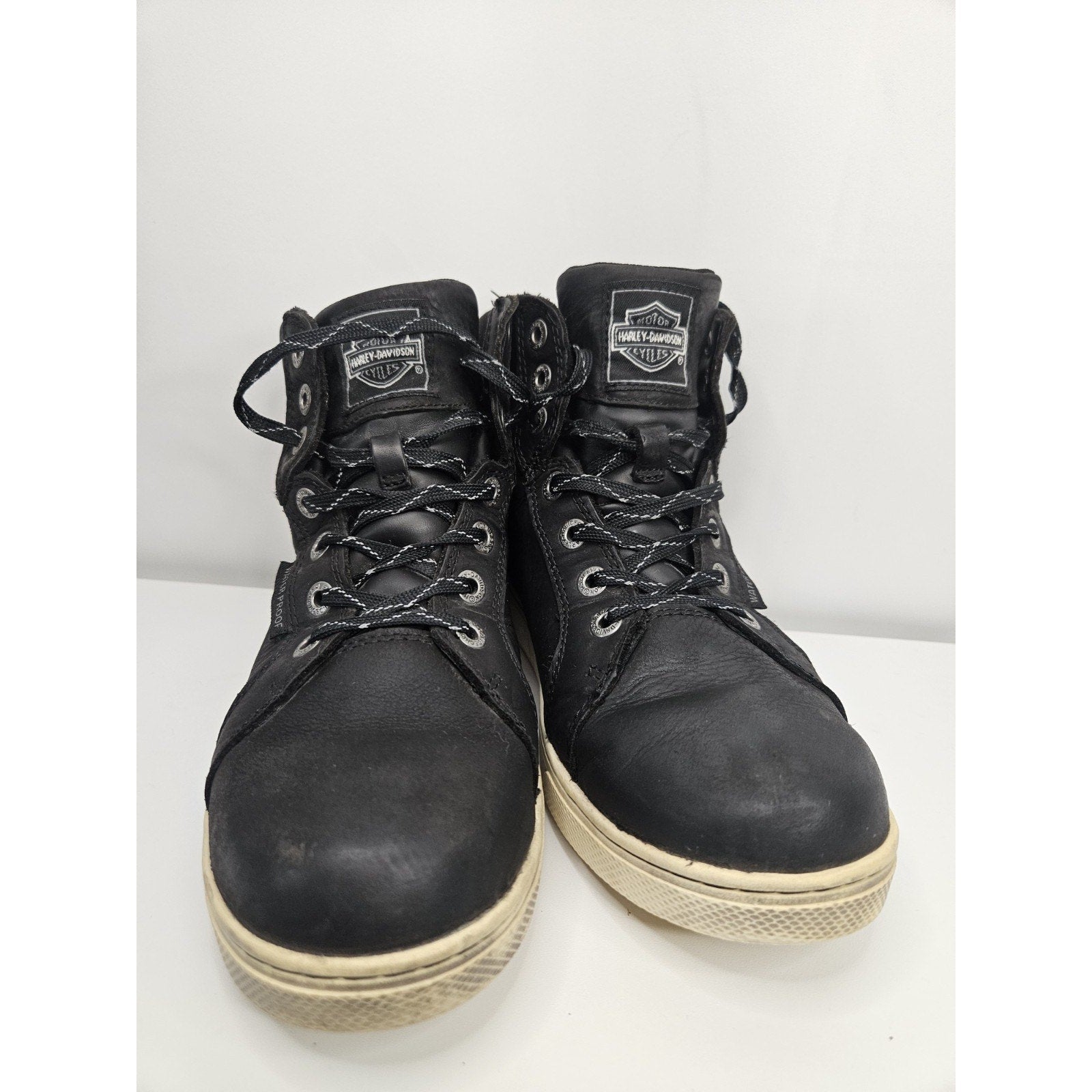 Harley-Davidson Men's Midland Black WP Motorcycle Boots D96165 Sz 7M Sneaker