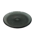 Retro Glass 12.5" Serving Platter, Vintage MCM Gray Smoke Glass, Fersken W Johansson, Norwegian Tableware