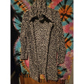 Poof New York Open Sweater Black & White Toothbrush Nylon Feather Size XL