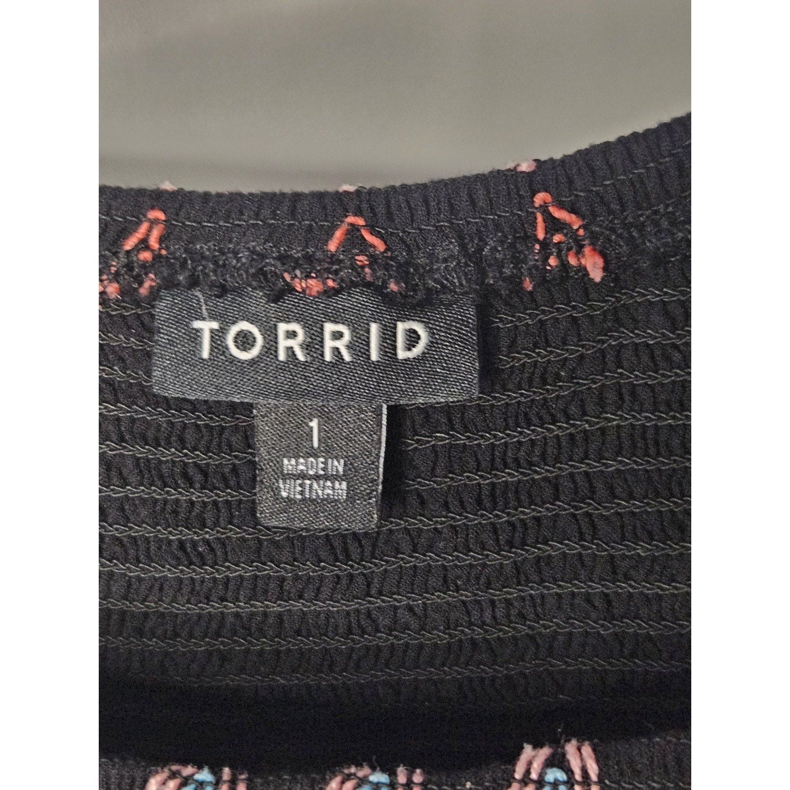 TORRID Scuba Knit Peplum Camisole Shirt Tank Top Womens 1X 14-16 XL Black