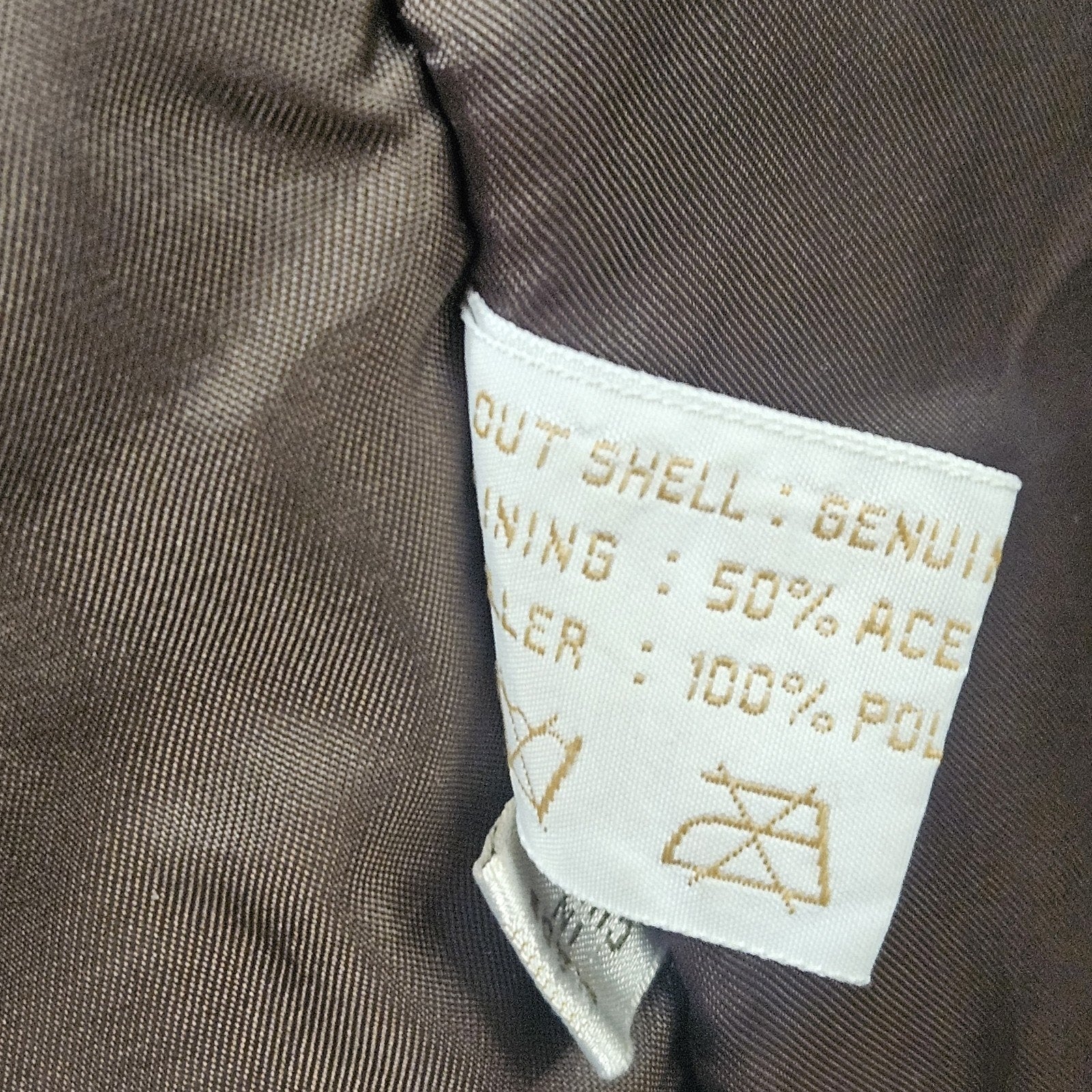 Vintage Alan Michael USA Jacket Mens Small Brown Genuine Leather Overcoat Parka