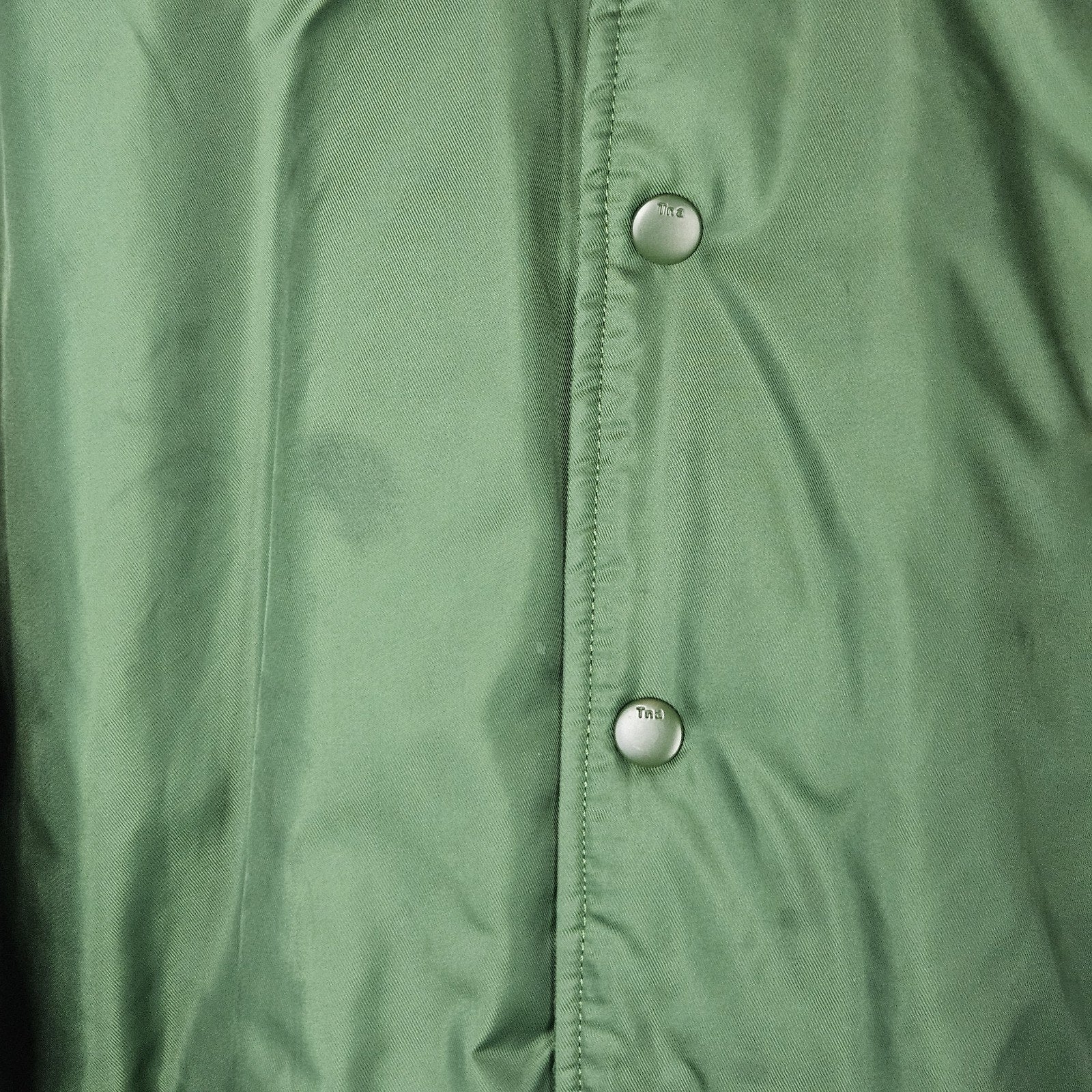 Aritzia TNA Jacket Men Large Green Stadium Yellow Varsity Bomber Coat Letterman