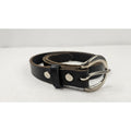 Jakimac 3/4" Women's 30" Black Leather Belt Classic Western Plain Belt XS