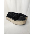 ASOS DESIGN Julee Flatform Espadrilles BLACK Women Size 8 Platform Sandals