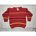 Vintage Crayola Kids Knit Sweater XS 80s Colorful Pullover Sweater US Made