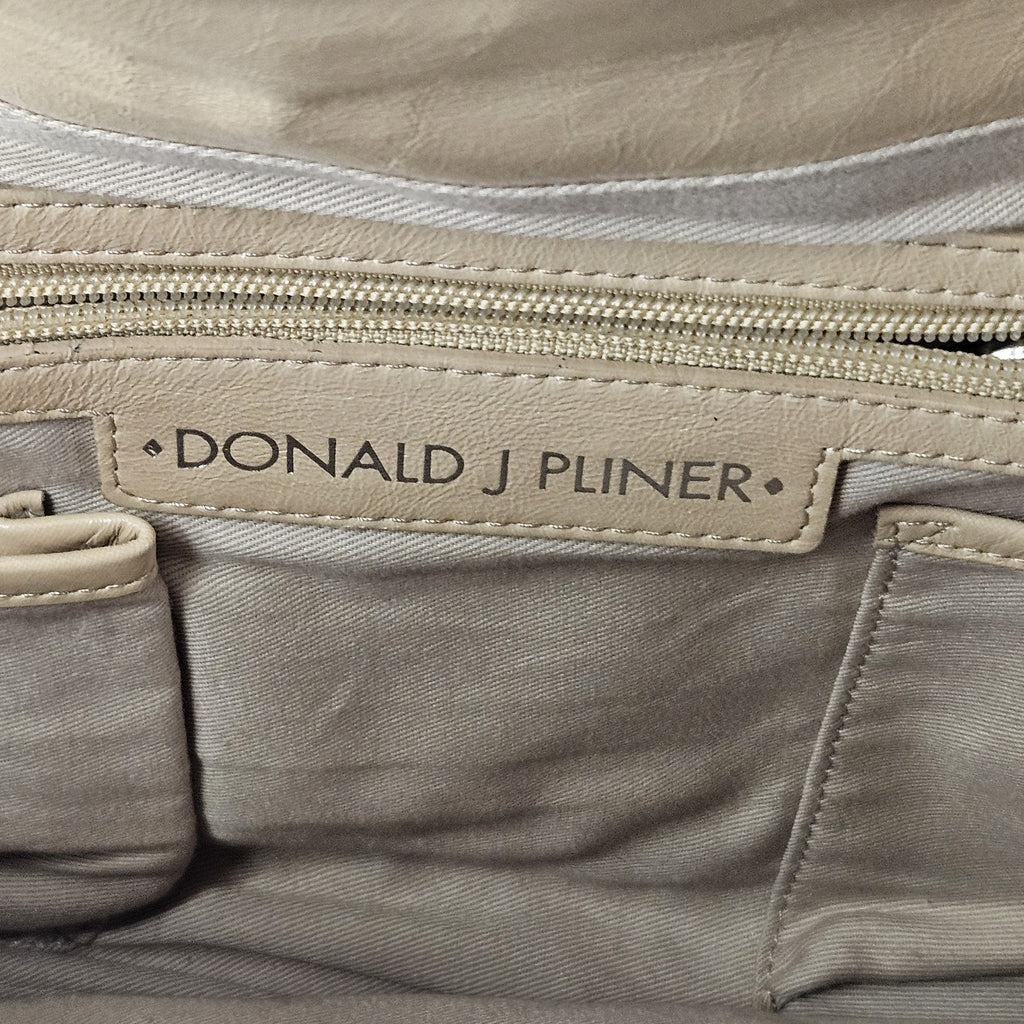 Patent Leather Handbag DONALD J PLINER Nude Mini Shoulder Bag Flap Over Purse