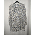 Grace + Karma Shift Dress Womens Small Paisley Ruffle Tassel Tie Long Sleeve