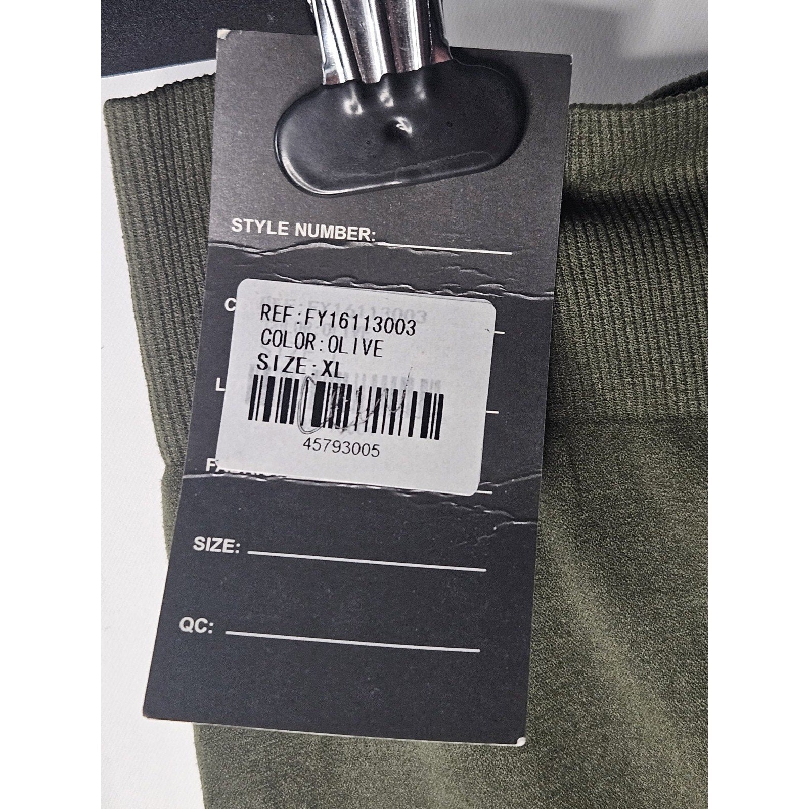 Reborn Leggings High Rise Crop Leggings Olive XL Cut Outs Stretch Seamless NWT
