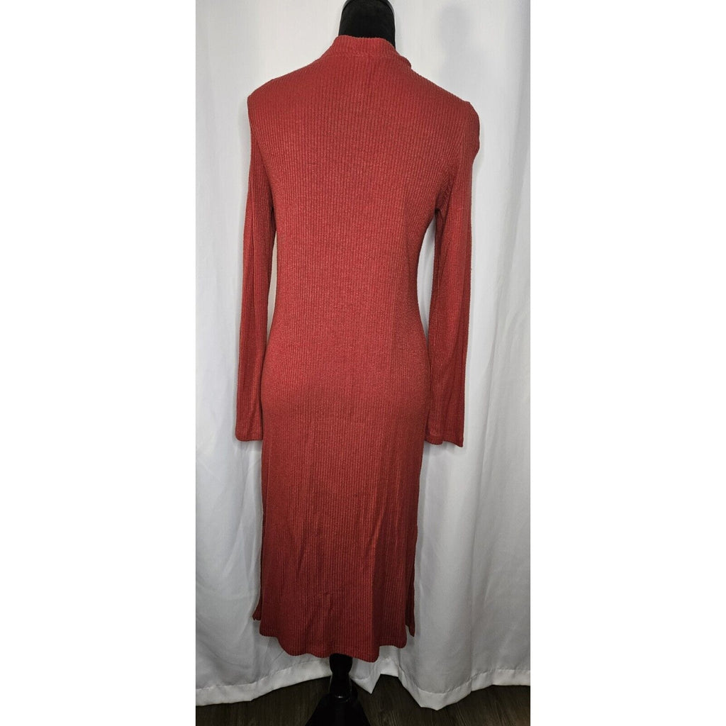 Allison Joy Lightweight Open Front Cardigans Short Gray & Long Rust 2 PC LOT