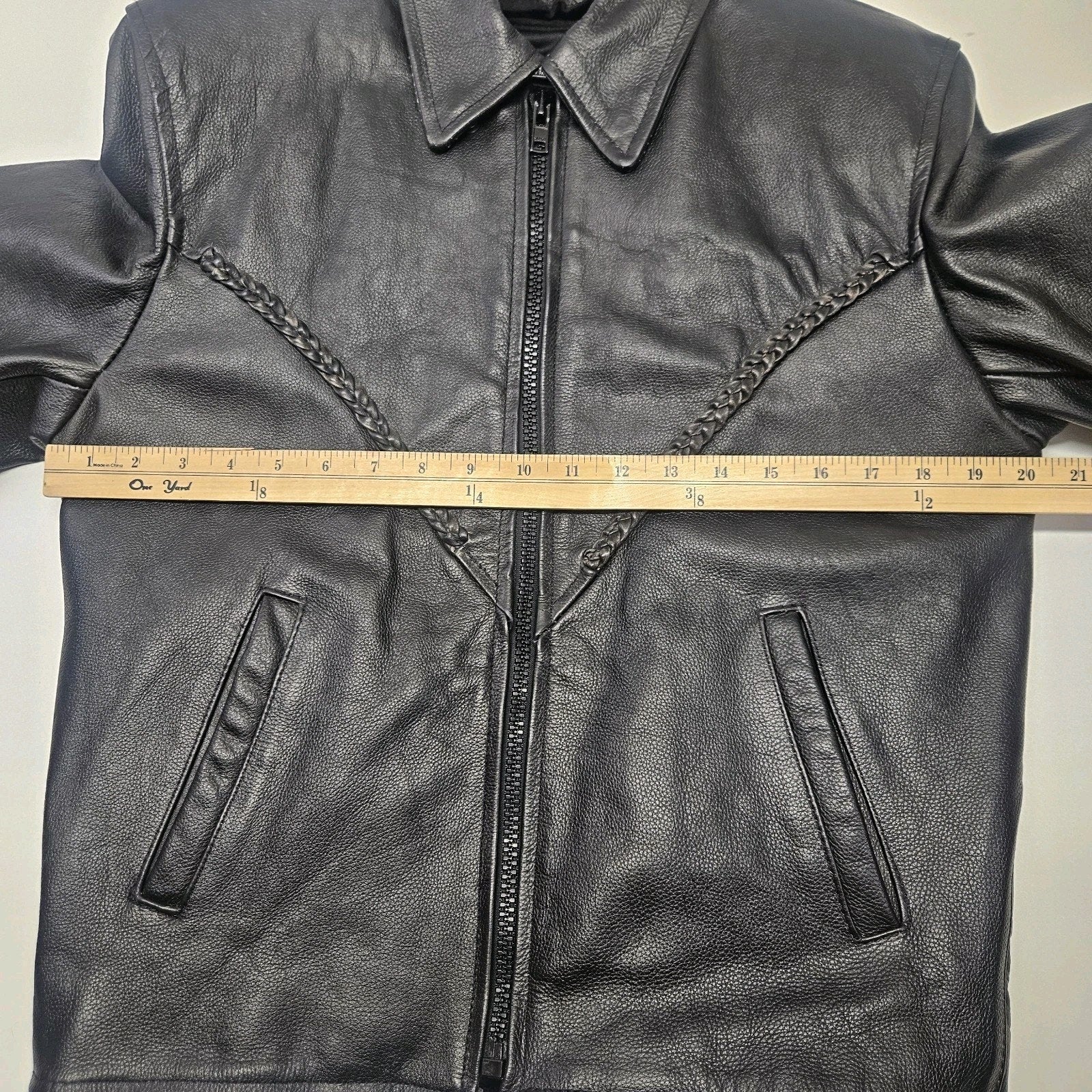 Vintage Leather King Thinsulate Leather Biker Jacket Womens Sz Large Motorcycle