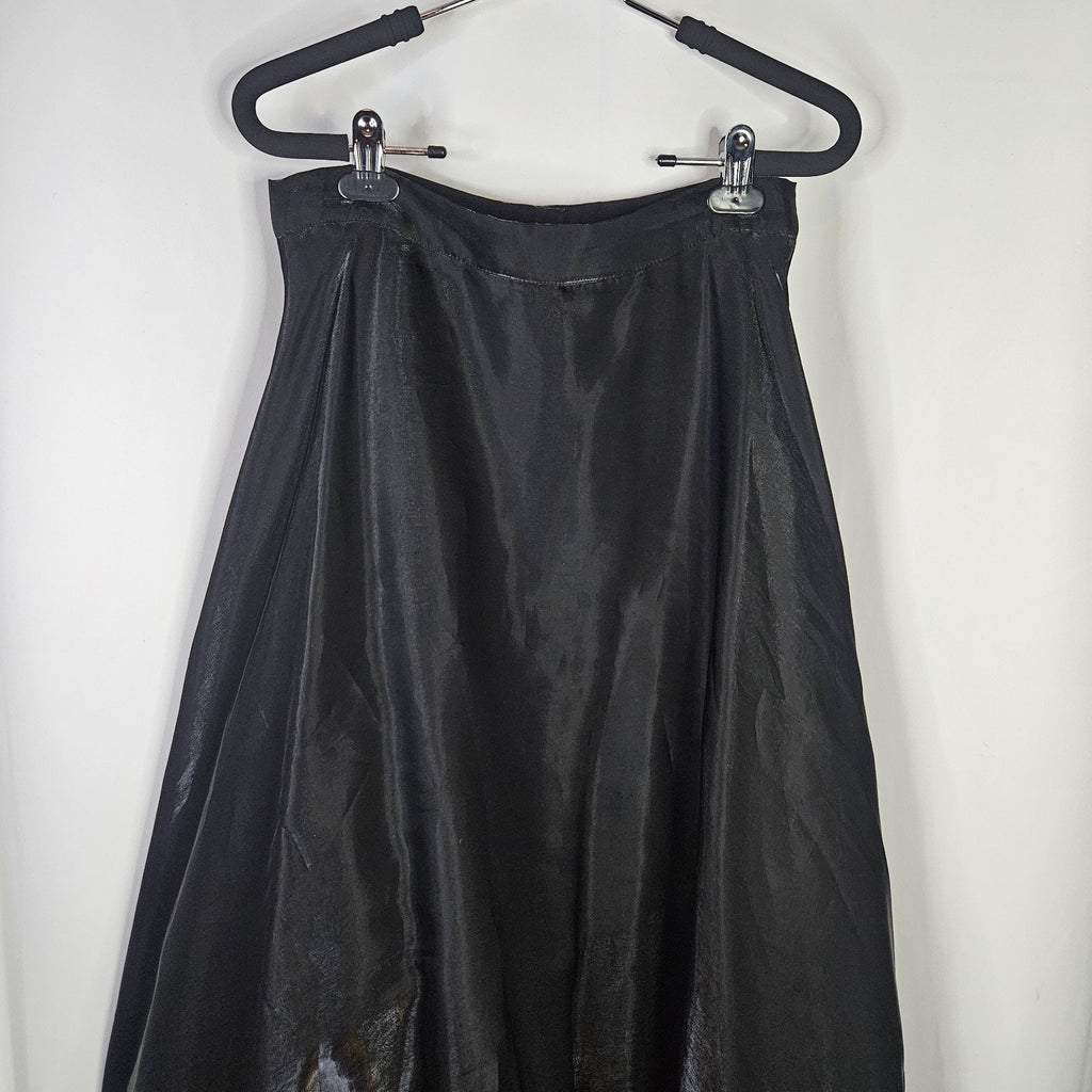 Vintage 90s Petticoat Skirt Black Sz 8 Eveningwear Whimsigoth Gothic Victorian