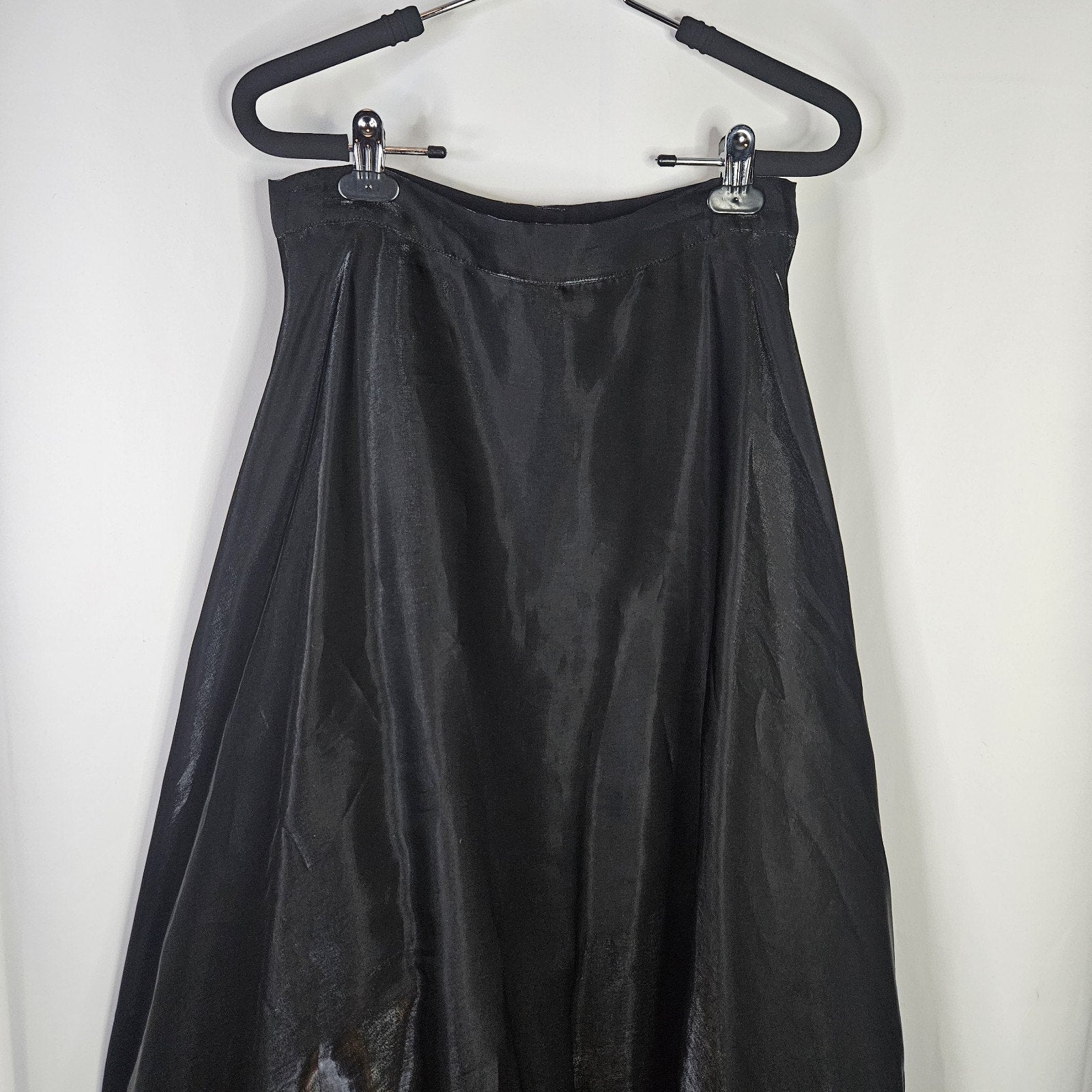 Vintage 90s Petticoat Skirt Black Sz 8 Eveningwear Whimsigoth Gothic Victorian