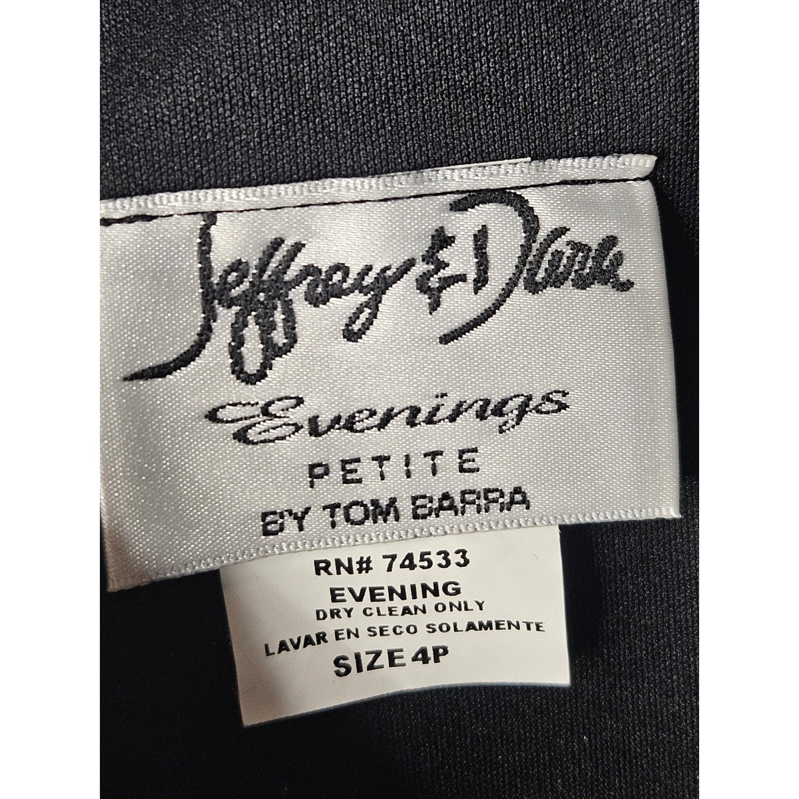 Jeffrey & Dara Evening By Tom Barra Size 4P Gold Embellished Womens Layered Tank