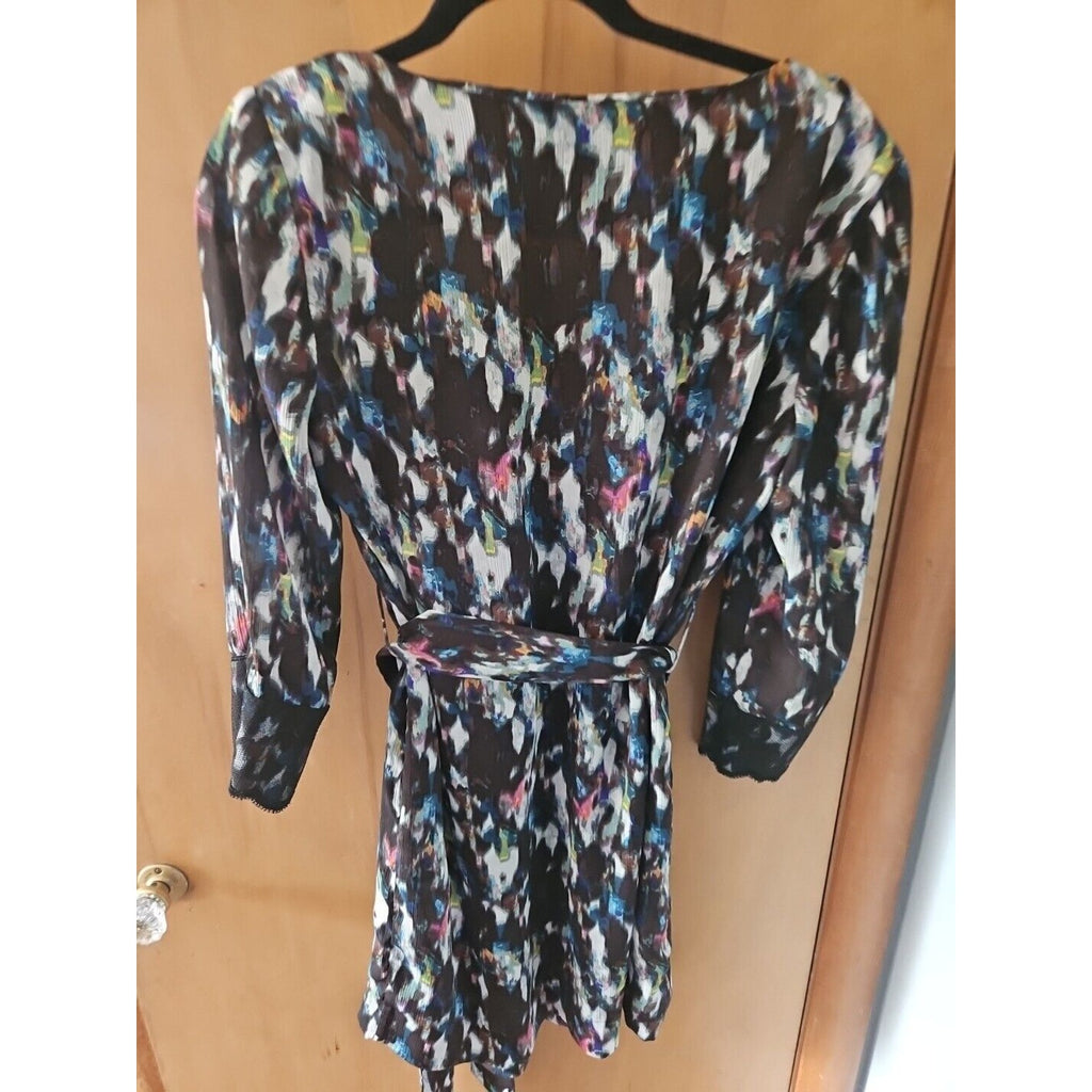 RACHEL RACHEL ROY Women’s Watercolor Shirt Dress With Belt Size Large