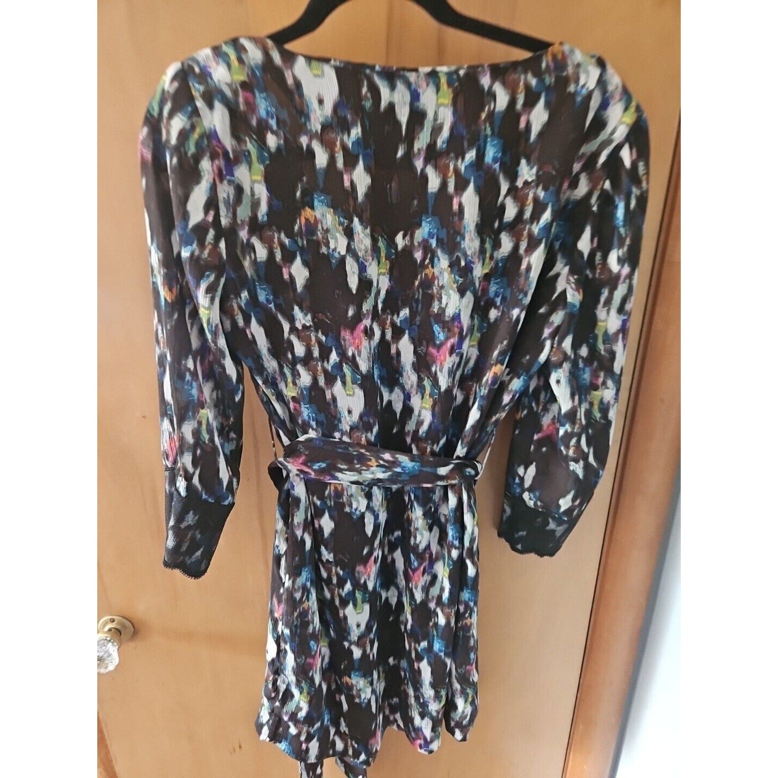 RACHEL RACHEL ROY Women’s Watercolor Shirt Dress With Belt Size Large