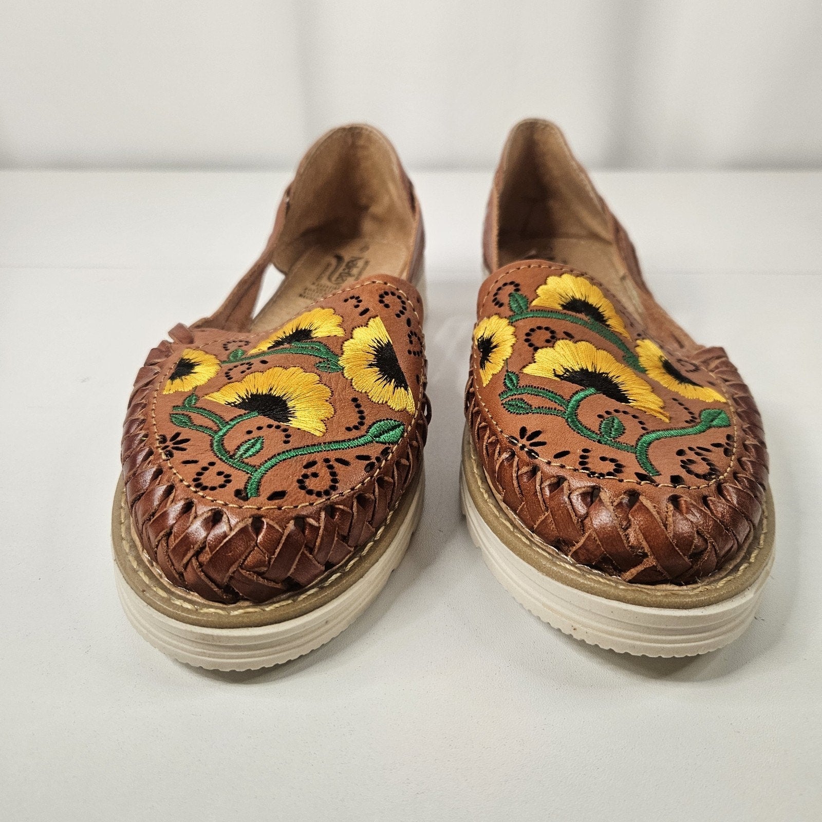 Women's Huarache Mexican Sandals Genuine Leather Authentic Sandal Mexico 26 US 9