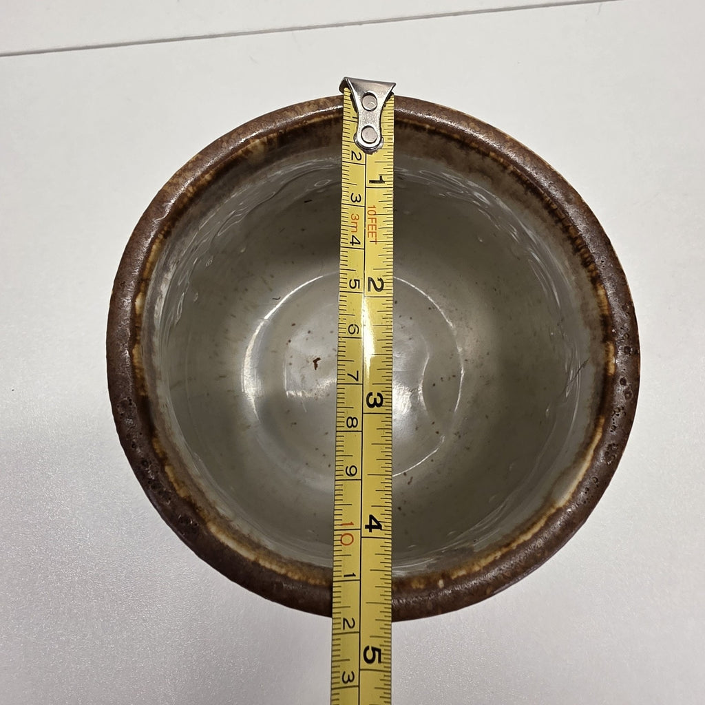 Vintage McCoy Stoneware Glazed Art Pottery Utensil Crock 6” Brown #35 USA Retro