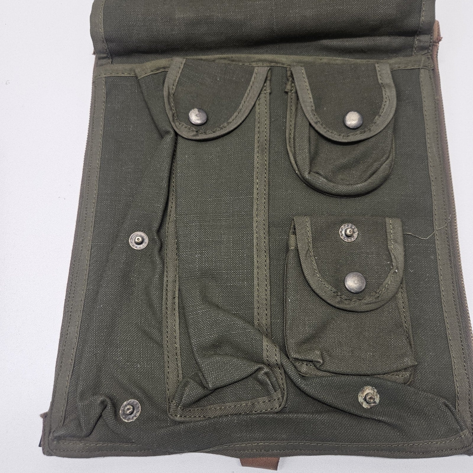 Vtg French Cycling Walking Travelling Map Case Bag Bike Pocket Pouch Messagener