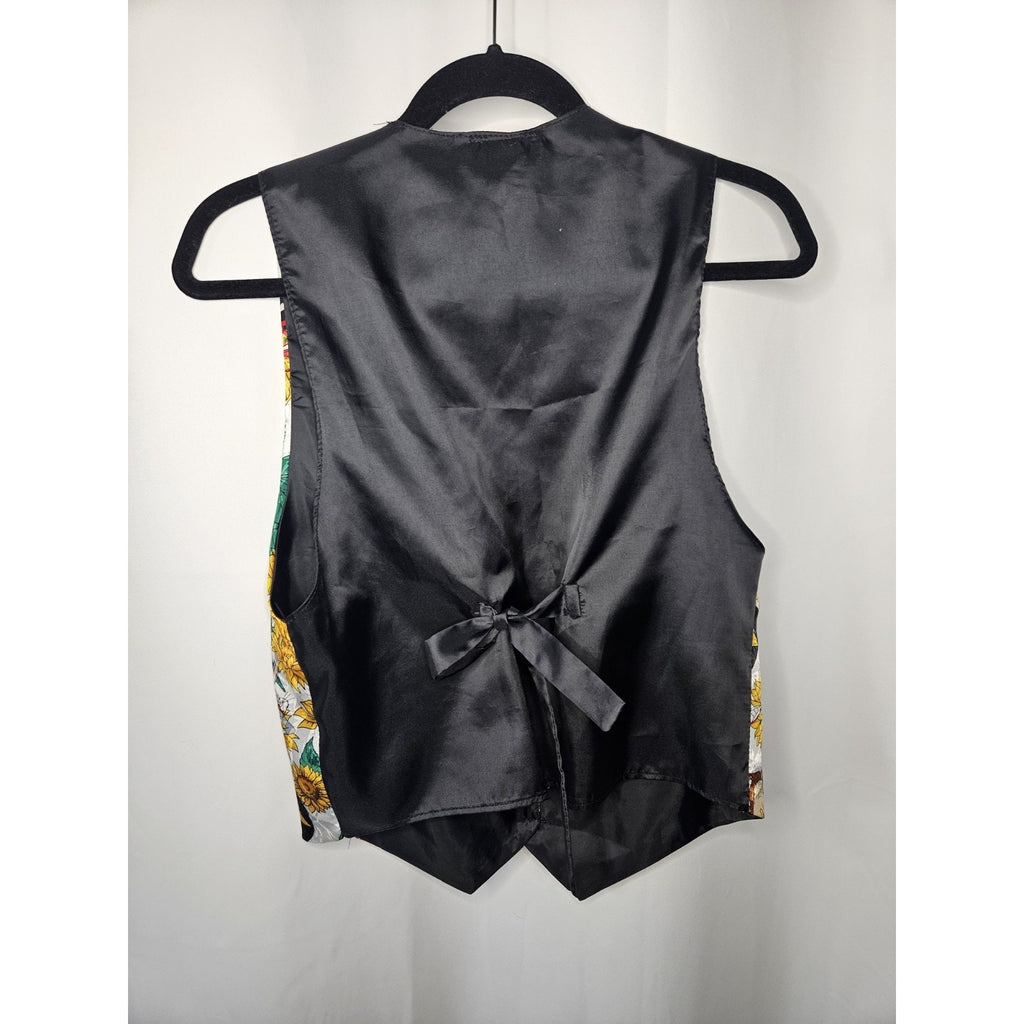 Vintage 90s Looney Tunes Vest Sunflower Cartoon Flowers One Size Fits Most 1994