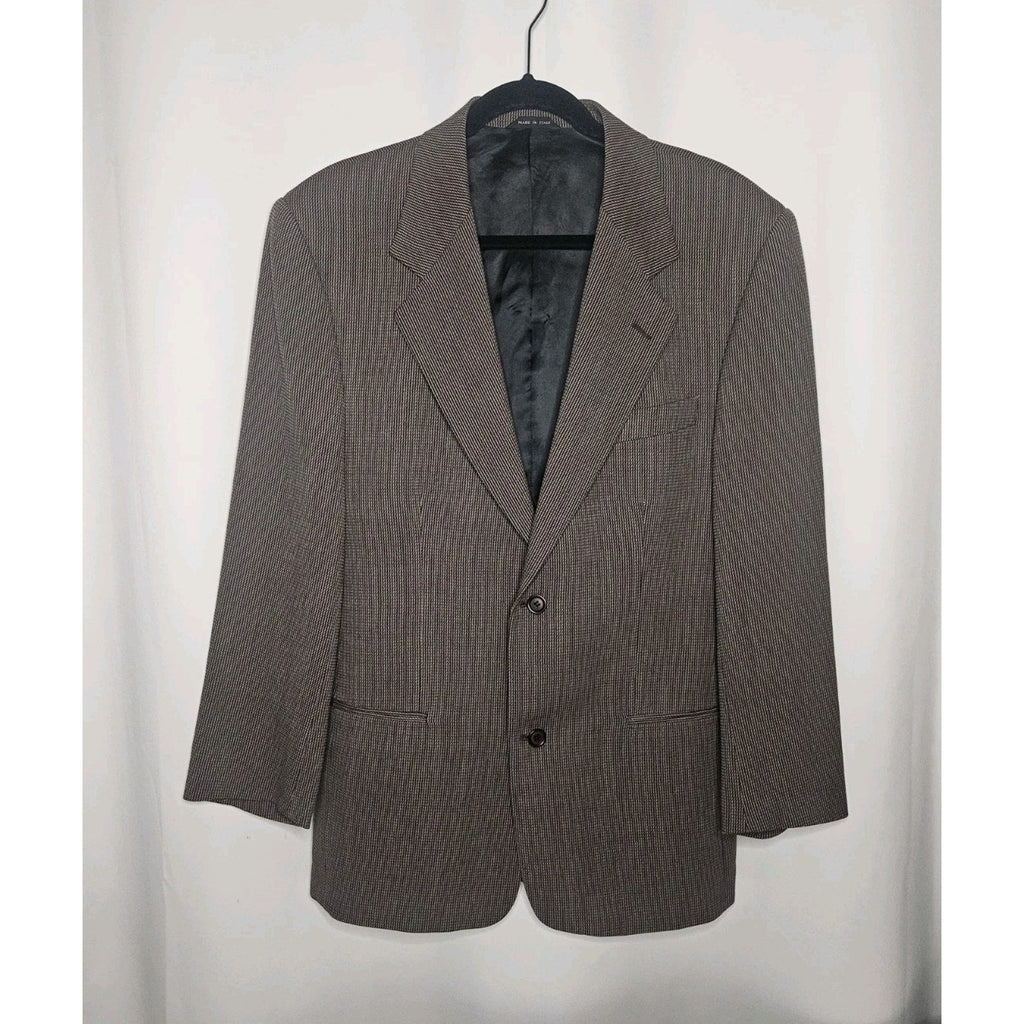 Dei Giovani Men's Suit Jacket Blazer Sport Coat Houndstooth Large