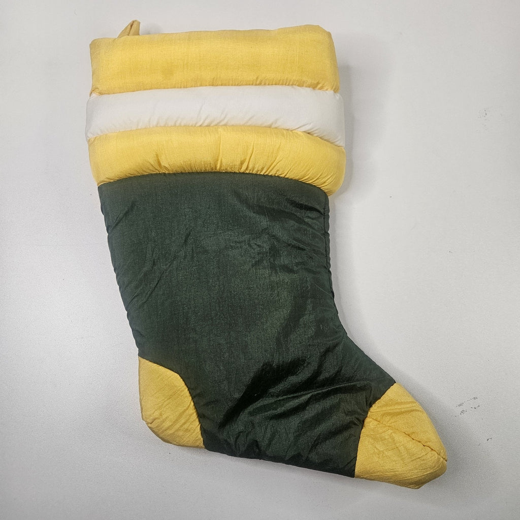 Vintage 1992 Team NFL Green Bay PACKERS Christmas Football Stocking Plush 12"