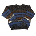Vintage 90s Scandia Sweater Men’s Size XL Black Fall Autumn Knit USA Made
