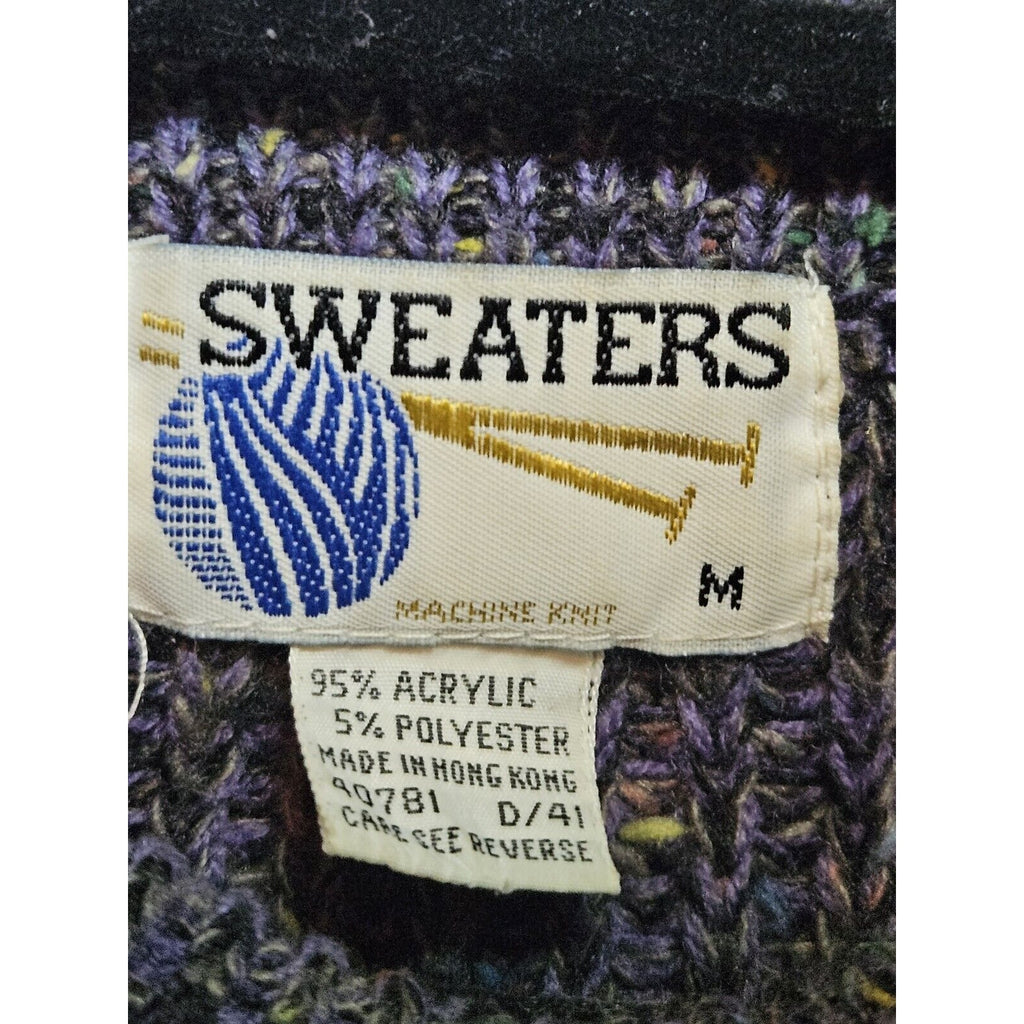 Sweater's Machine Knits Men's 80s Ski Sweater Ugly Christmas Wear Size Medium