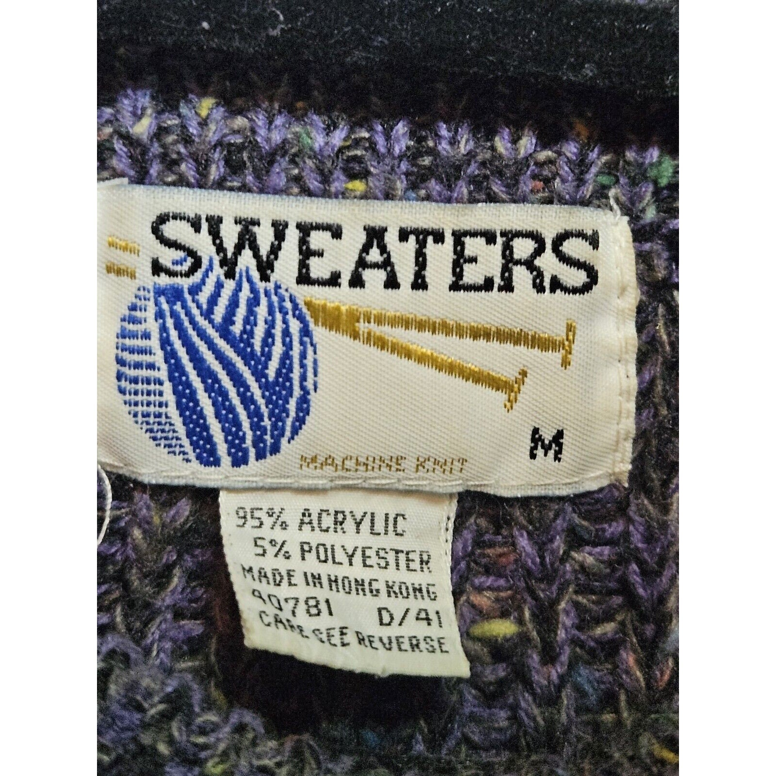 Sweater's Machine Knits Men's 80s Ski Sweater Ugly Christmas Wear Size Medium